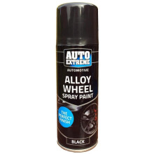 250ml AutoExtreme Black Satin Spray Paint Aerosol Can Car Metal Wood All Purpose