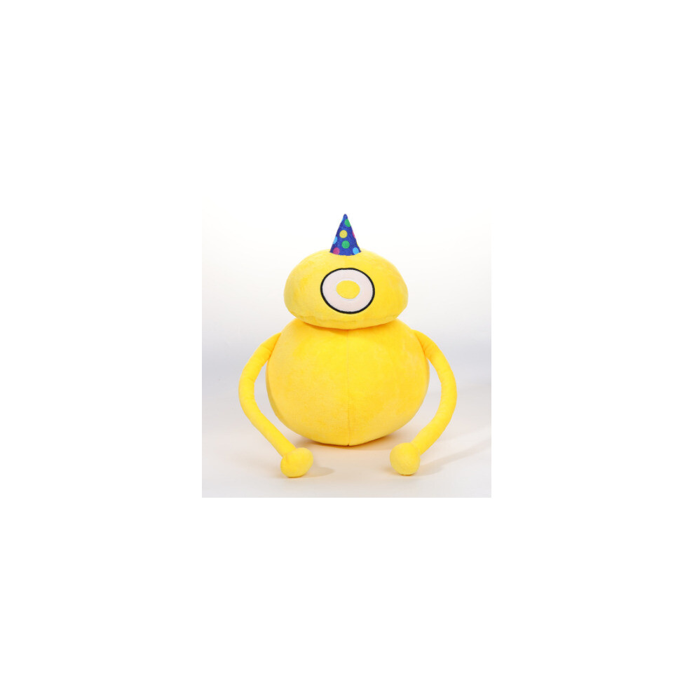 Kelai (Yellow Fat Clown Ball Drool Monster) Roblox Rainbow Friends Plush Toy