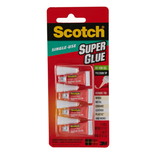 3M Scotch Single-Use Super Glue (4 Pc.)