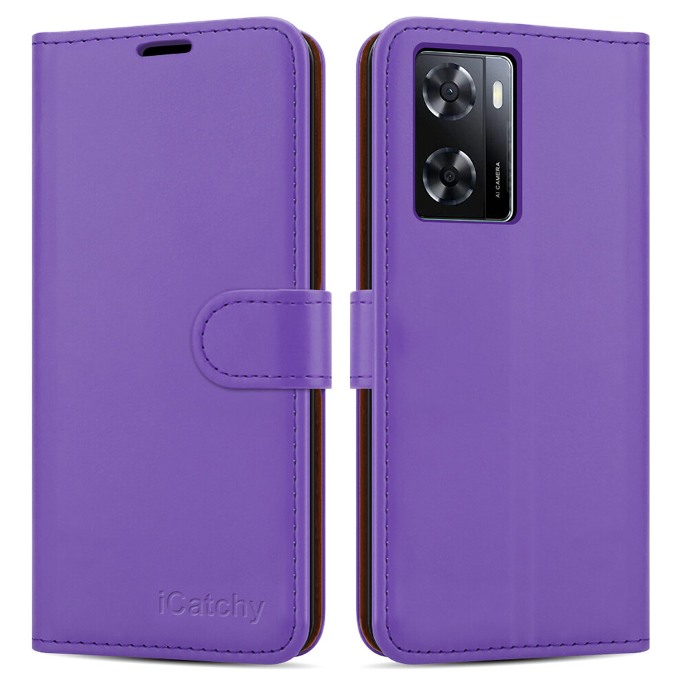 (Lilac) For Oppo A57 5G Case Leather Wallet Book Cover Not,Specified 5056298014576