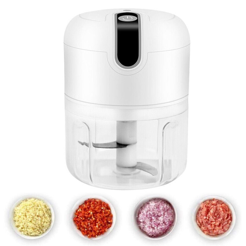 250ml Electric Garlic Chopper Food Vegetable Grinder Blender Crusher