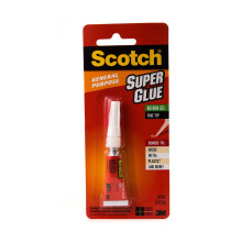 3M Scotch Super Glue Professional-Grade Super Glue for Immediate and Long-Lasting Adhesion (2 g)