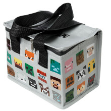 Minecraft Faces RPET Recycled Plastic Bottles Reusable Lunch Box Cool Bag - 1 Piece