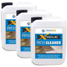 (3 x 5 Litres) SmartSeal Patio Cleaner Xtreme - Powerful Easy To Apply Patio Cleaner Fluid - Highly Concentrated Patio Black Spot Remover and Paving Slab Cleaner