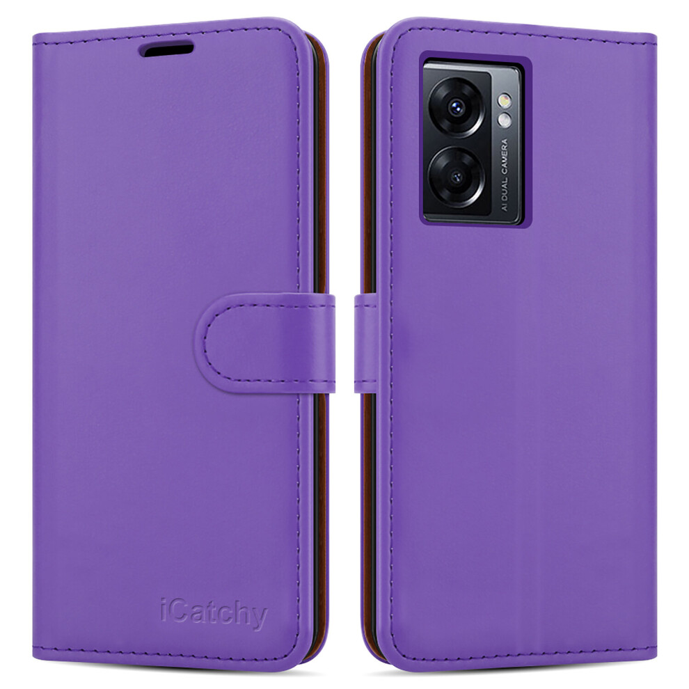 (Lilac) For Oppo A77 5G Case Leather Wallet Book Cover Not,Specified 5056298014613