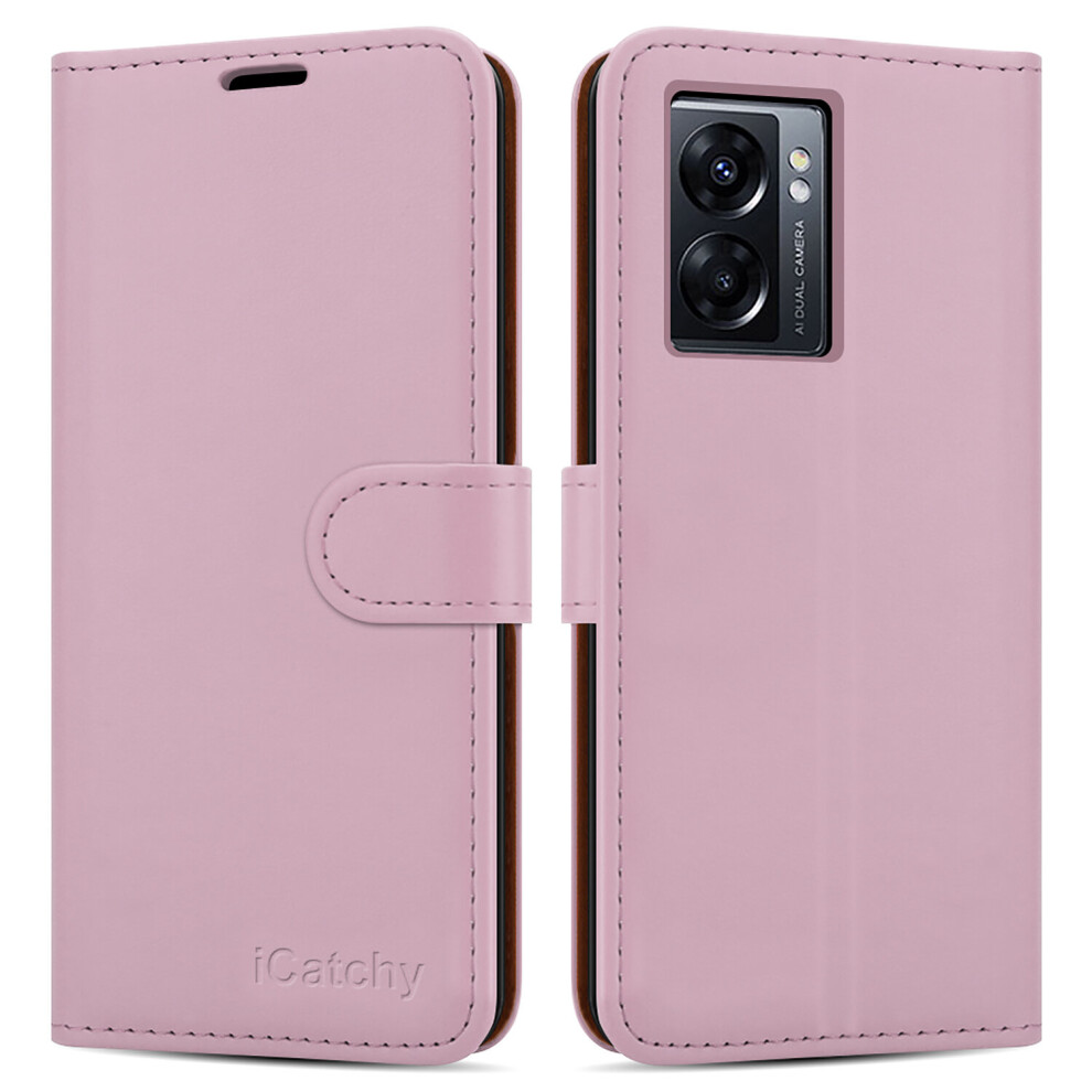 (Rose Gold) For Oppo A77 5G Case Leather Wallet Book Cover Not,Specified 5056298014637