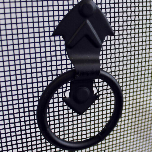 Fire Spark Guard Fireplace Screen Protector Heavy Duty Cover Black Fireguard 2