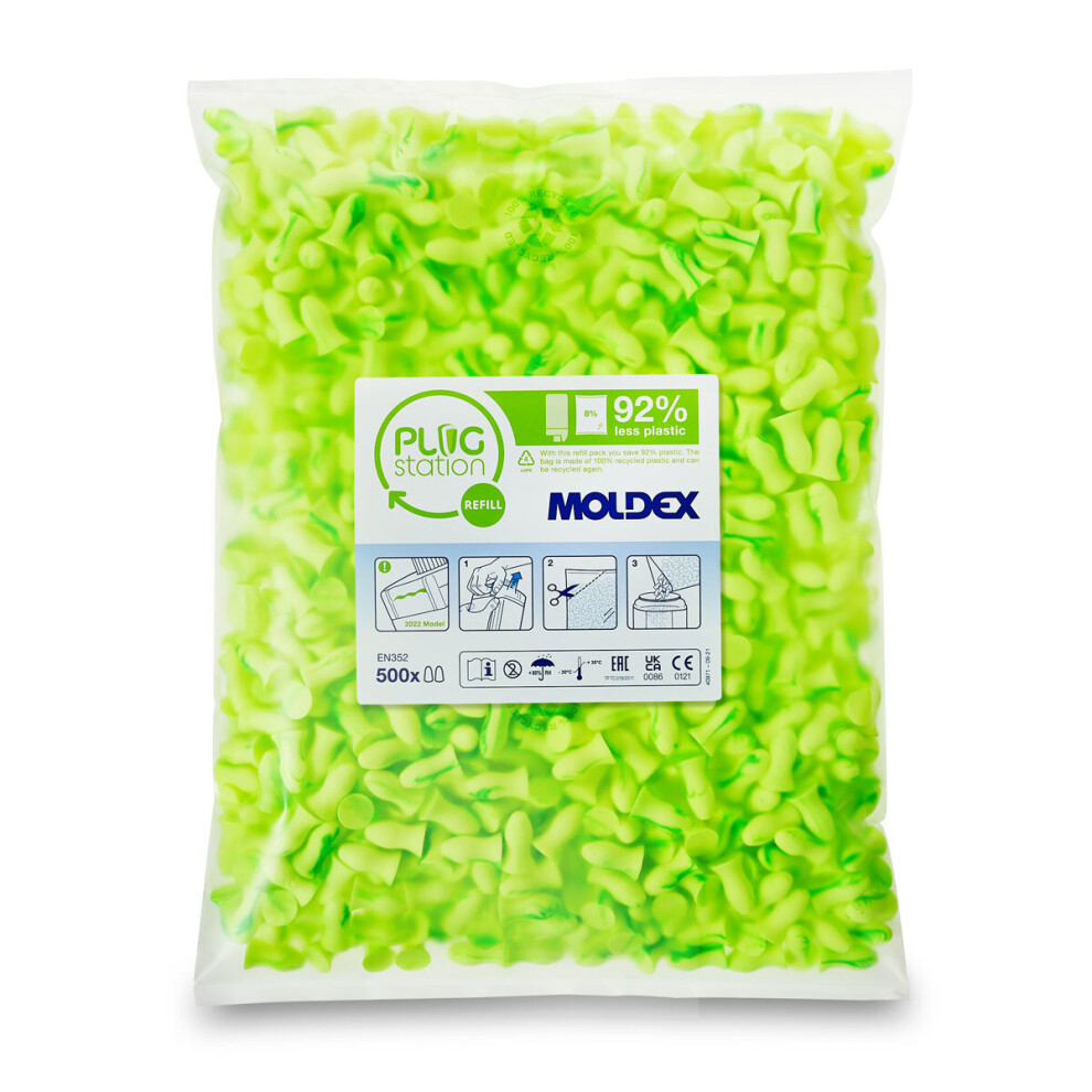 Moldex 746301 Contour Regular Disposable Earplug Refill Pack 500 Pairs