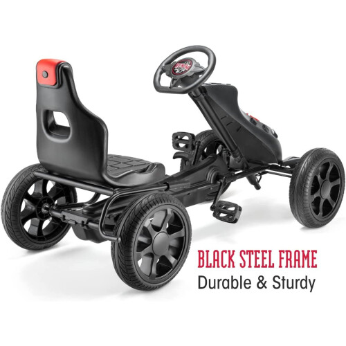 Xootz Venom Pedal Go Kart RideOn Race Car Black on OnBuy
