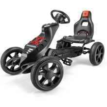 Xootz Venom Pedal Go Kart Ride-On Race Car - Black