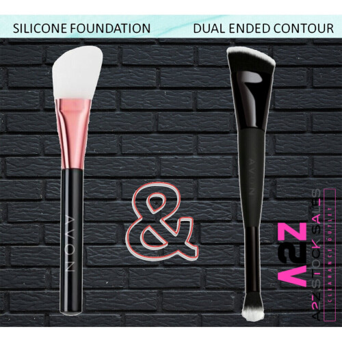 Avon Avon Silicone Foundation AND Dual Contour Brush SET - Sealed