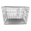 HugglePets (Silver, Medium) HugglePets Dog Cage with Metal Tray 8