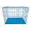 HugglePets (Blue, Medium) HugglePets Dog Cage with Metal Tray 9