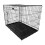HugglePets (Black, Medium) HugglePets Dog Cage with Metal Tray 3