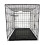 HugglePets (Black, Medium) HugglePets Dog Cage with Metal Tray 8