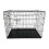 HugglePets (Black, Medium) HugglePets Dog Cage with Metal Tray 4