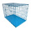 HugglePets (Blue, Medium) HugglePets Dog Cage with Metal Tray 7