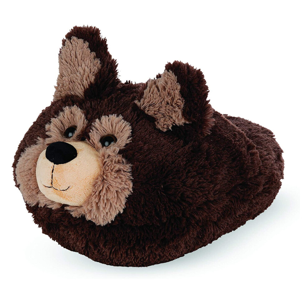 Cozy Noxxiez Plush Dog Foot Warmer Kids/Adults Animal Slipper Cuddly Cushion One Size