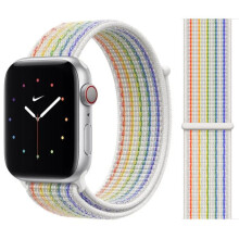 Apple Nike Sport Loop Pride Edition Strap 44mm MJWP3ZM/A for Apple Watch - Lightweight, breathable nylon with hook-and-loop fastener