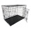 HugglePets (Black, Medium) HugglePets Dog Cage with Metal Tray 2