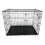 HugglePets (Black, Medium) HugglePets Dog Cage with Metal Tray 6