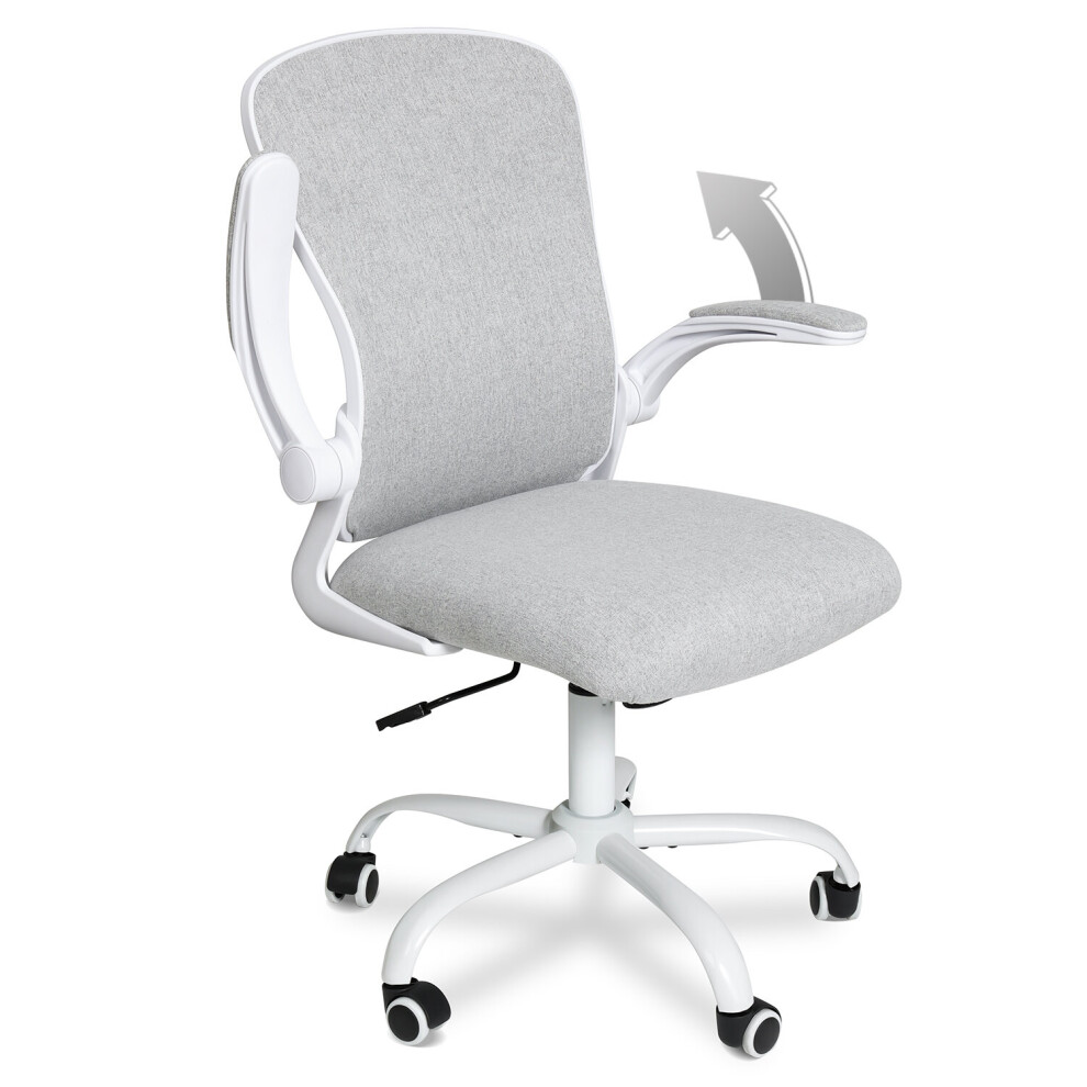 (Grey) Ergonomic Office Chair Computer Desk Task Seat