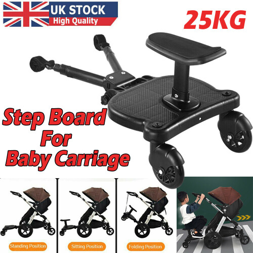 Universal Buggy Stroller Step Board Stand Toddler Connector Wheeled Pushchair 1