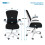 ELECWISH (Black) Ergonomic Office Chair Computer Desk Task Seat 3