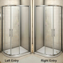 (1200X800mm right tray) Offset Quadrant Shower Enclosure Corner Cubicle Door and Tray
