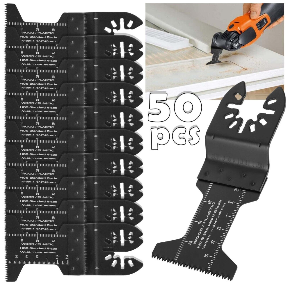 50pcs Oscillating Saw Blades Set Multi Tool Carbide Blade Wood Metal