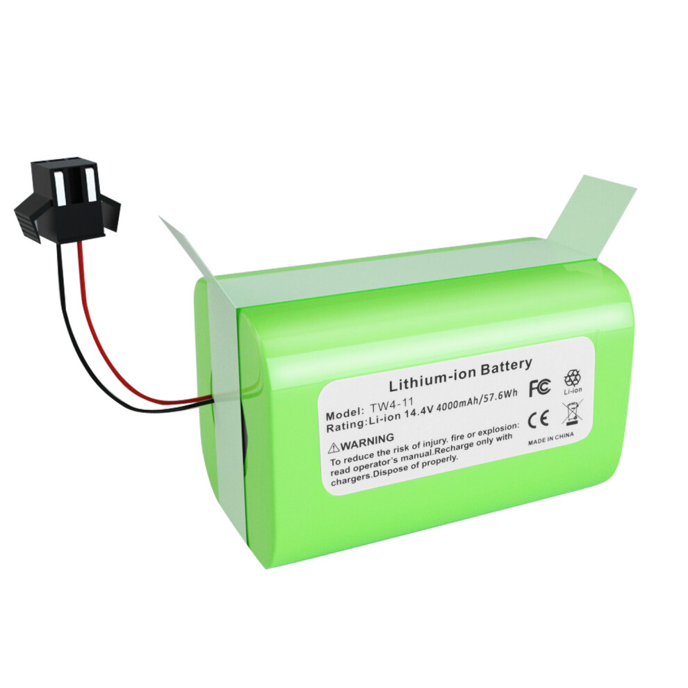 14.4V 4000mAh Battery for Eufy RoboVac 11 11S MAX 30 15T 35C TW4-11 14.4v 4.0Ah Li-ion Replacement Battery Pack