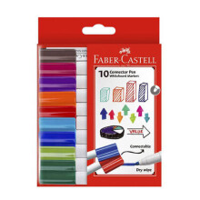 (10pk) Faber-Castell Connector Whiteboard Markers