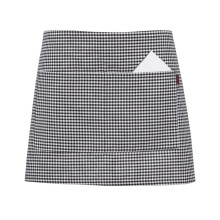(Check Black and White) Waist Apron Waitress Cafe Restaurant Half Apron UK