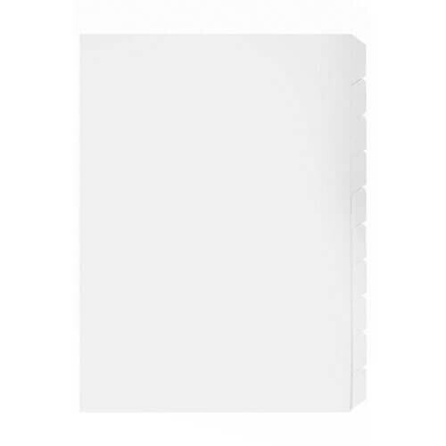 Marbig Unpunched Dividers A4 (White) (10 Tab) 1