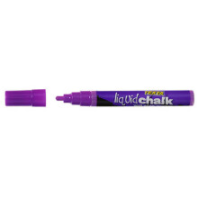 (Purple) Texta Liquid Chalk Bullet Tip Wet Wipe Marker