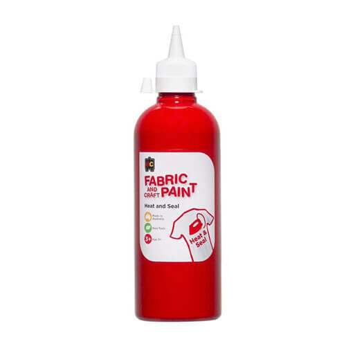 (Red) EC Fabric and Craft Paint 500mL