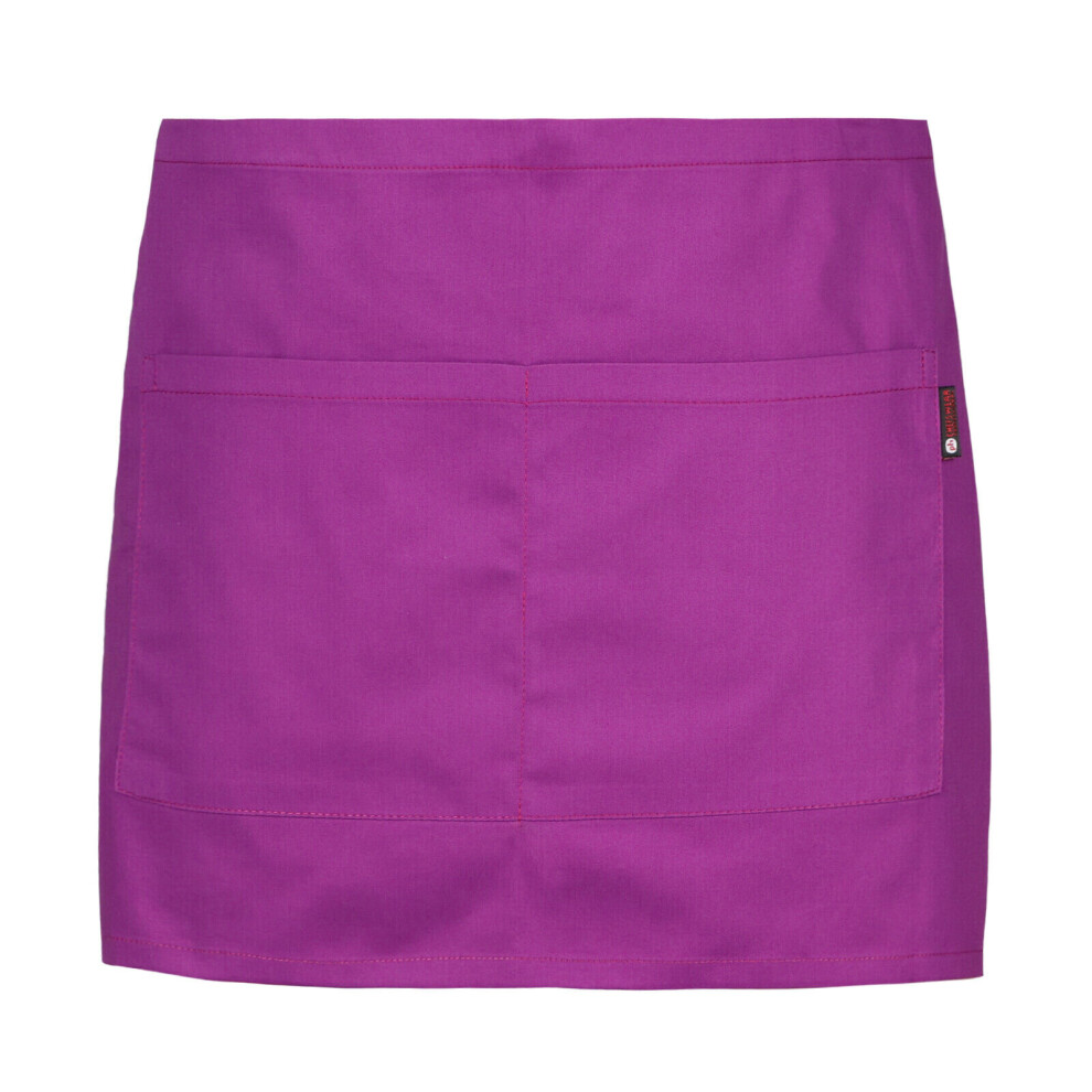 (Purple) Waist Apron Waitress Cafe Restaurant Half Apron Uk 5051131044635