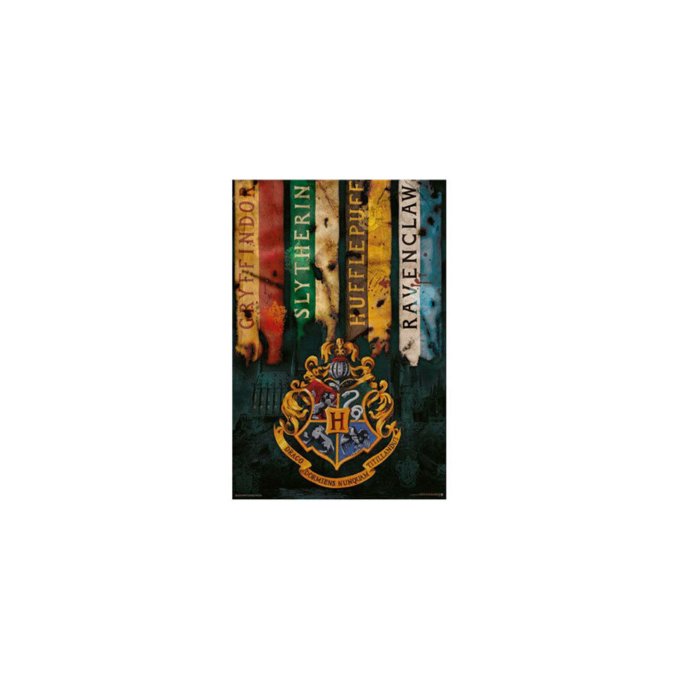 Harry Potter Poster (House Flags)