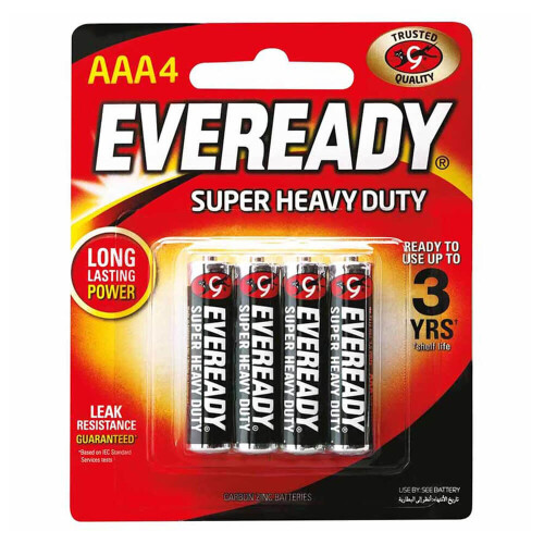 Eveready Eveready Super Heavy-duty Battery AAA 4pk (Black)