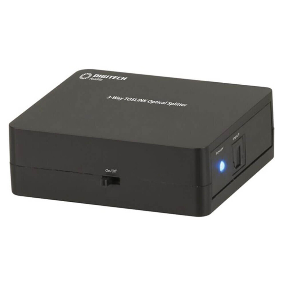 Digitech Digitech Toslink 3-Way Digital Optical Audio Splitter 9319236748749