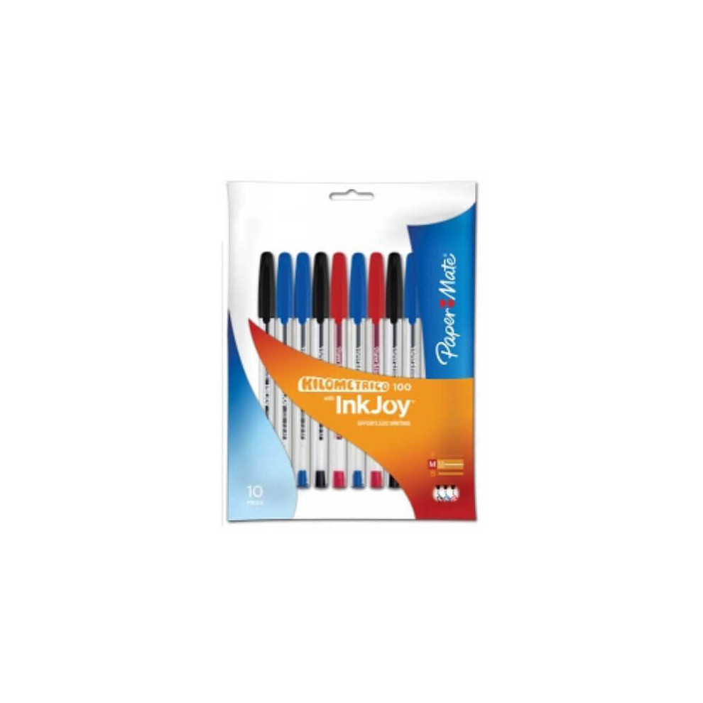 (Assorted) Paper Mate InkJoy Ballpoint Pen Medium 1.0mm 10pk