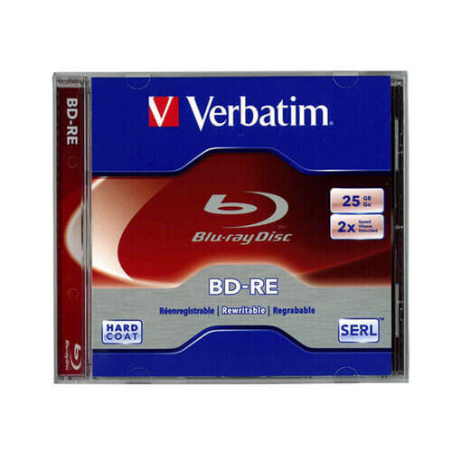 Verbatim Verbatim Verbatim Blu-Ray Disc with Case (25GB) (BD-RE)