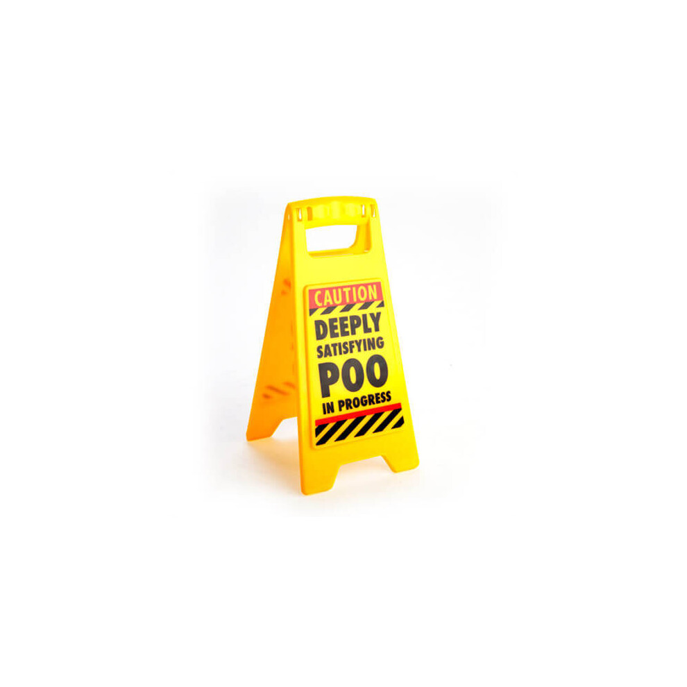 Latestbuy Desk Warning Sign (Poo In Progress) Size 25