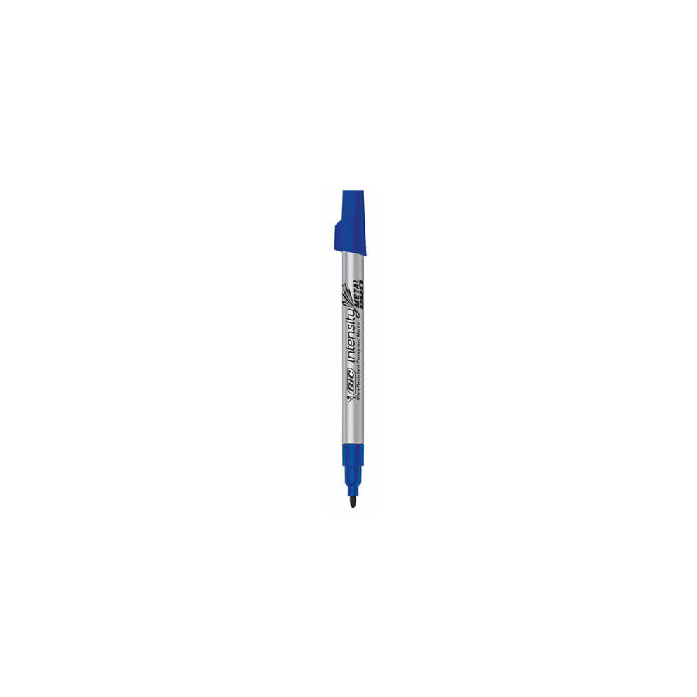 (Blue) Bic Intensity Metal Pro Permanent Marker 2.2mm 12pk