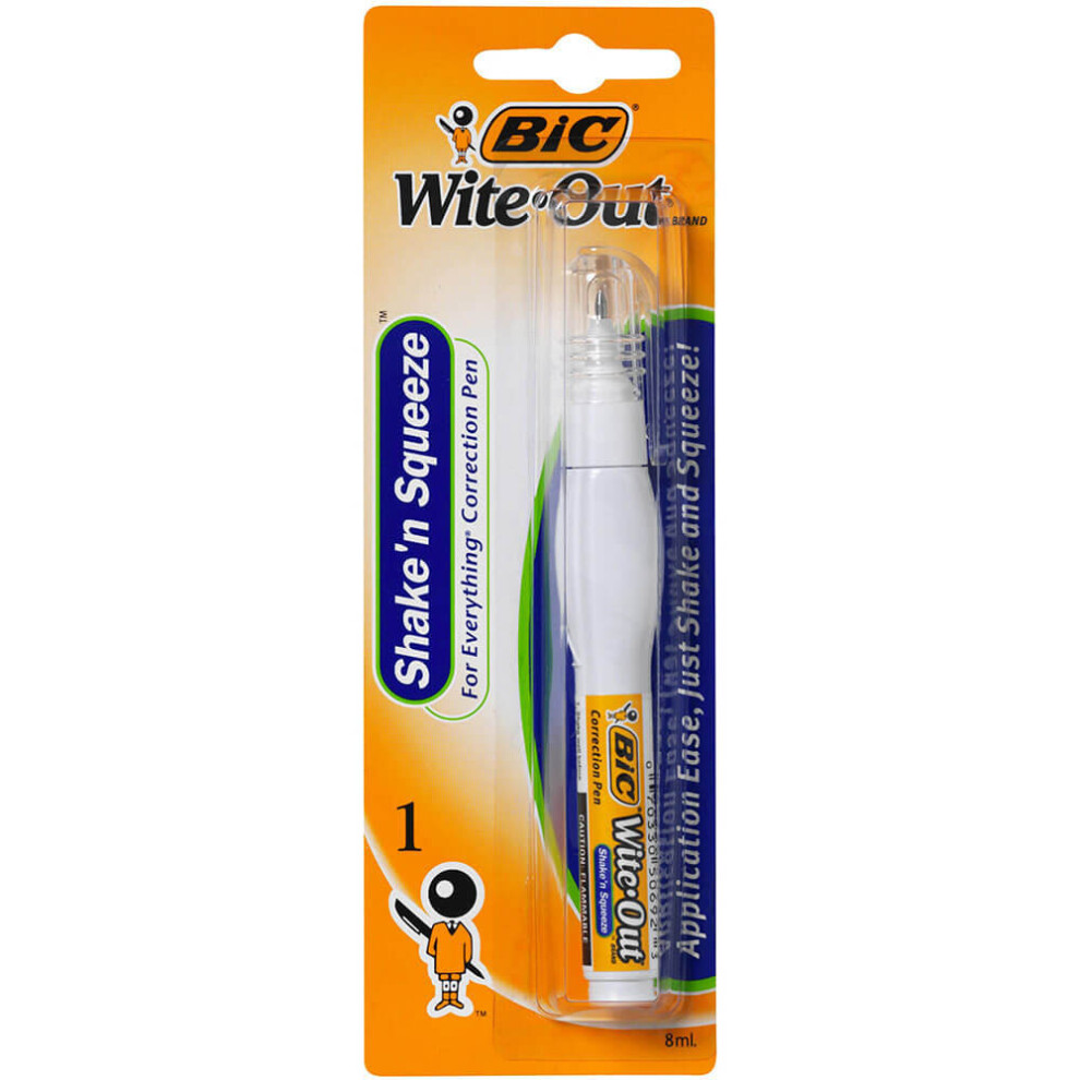 Bic Wite Out Shake & Squeeze Correction Pen 8Ml