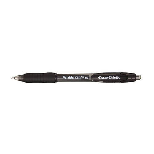 Paper Mate (Black) Paper Mate Profile Gel Retractable Pen 0.7mm (2pk) 1