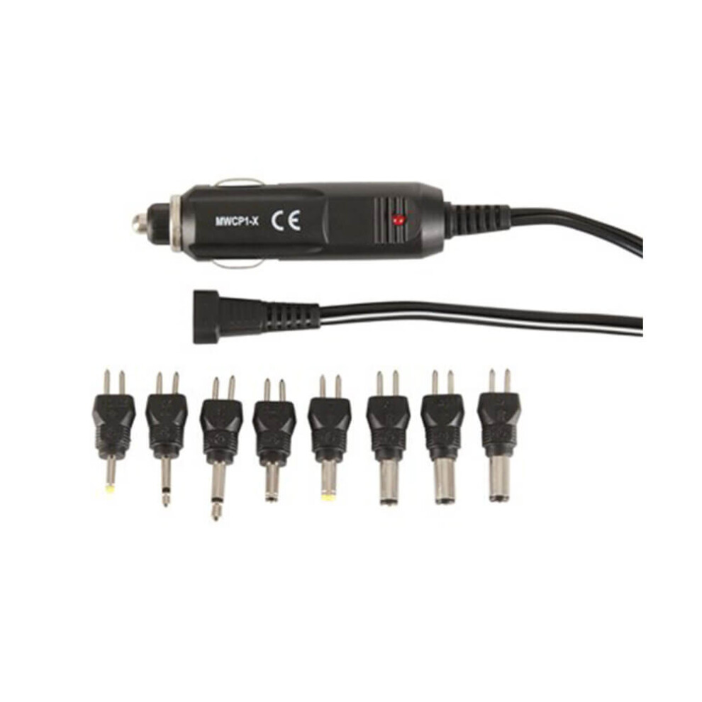 Jaycar Cigarette Lighter Adaptor With 8 Direct Curent Plugs 1.8M 9319236877357