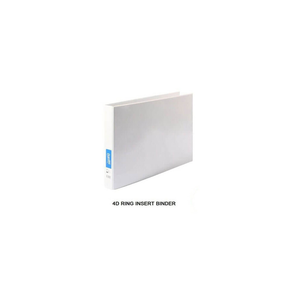 Photos - File Folder / Lever Arch File Bantex Landscape Insert Binder White 25mm A3  (4 D-Ring)