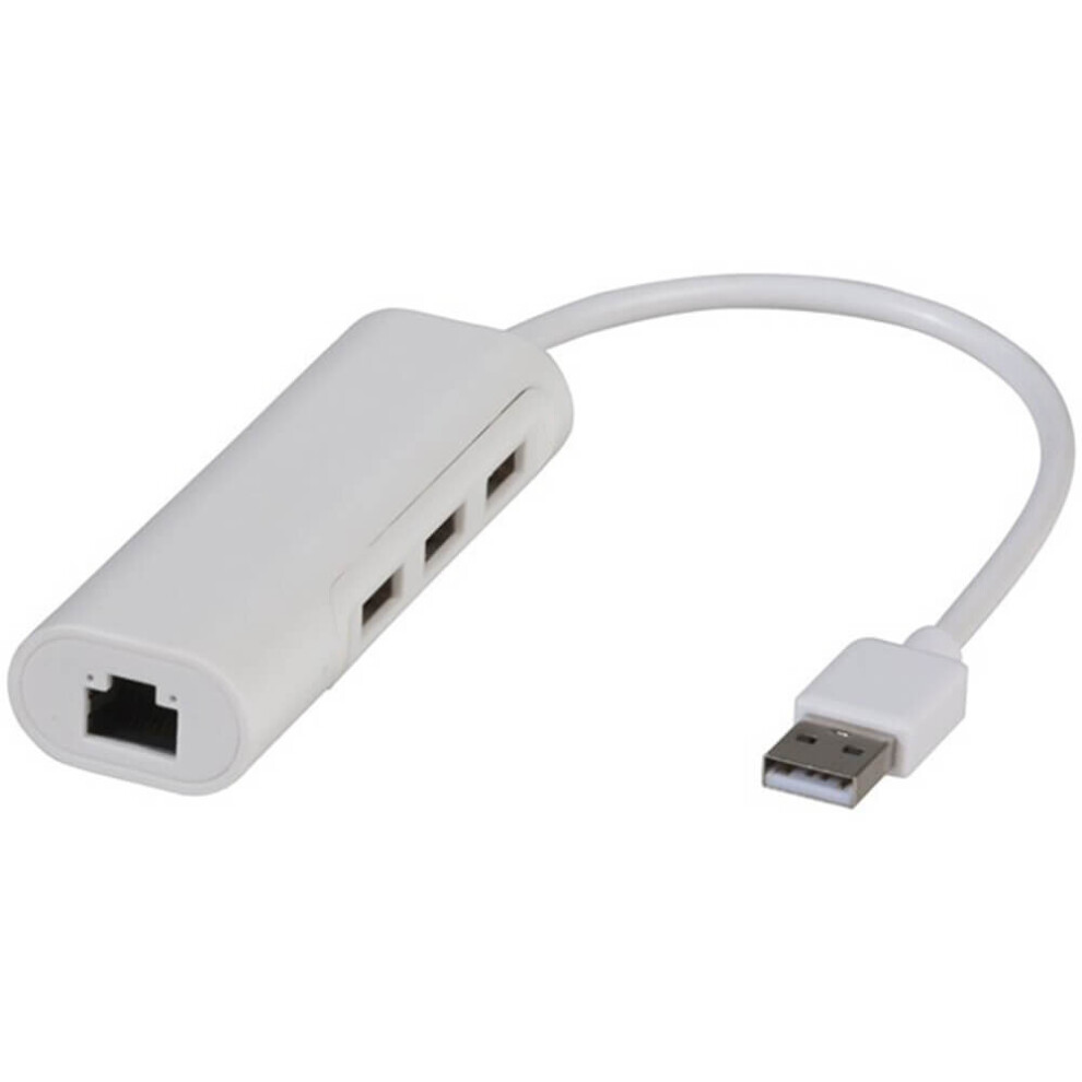 3 Port Usb 2.0 Hub With Ethernet Adaptor 9319236982518