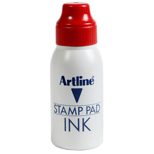 (Red) Artline Stamp Pad Ink Refill (50cc)